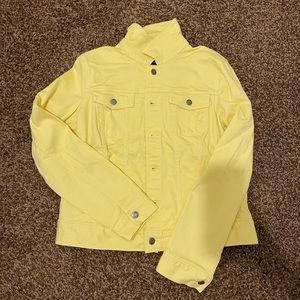 Talbots yellow denim jacket